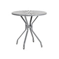 Modern Round Metal Patio Table: Durable Outdoor Furniture Design
